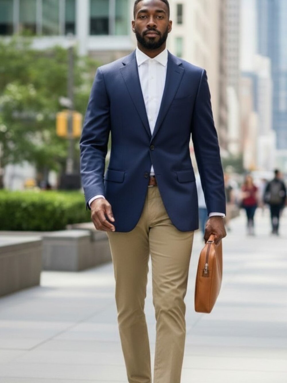 Classic John Varvatos U.S.A. 100% Wool Blue Blazer